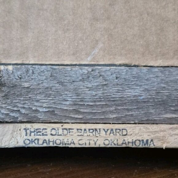 Handmade Primitive Framed Snowman Trio with Snowflakes Snow Picture Decor NEW - Picture 5 of 6